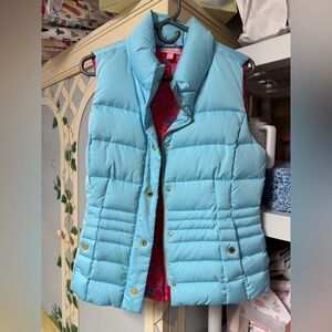 Lilly Pulitzer Sky Blue Puffer Vest